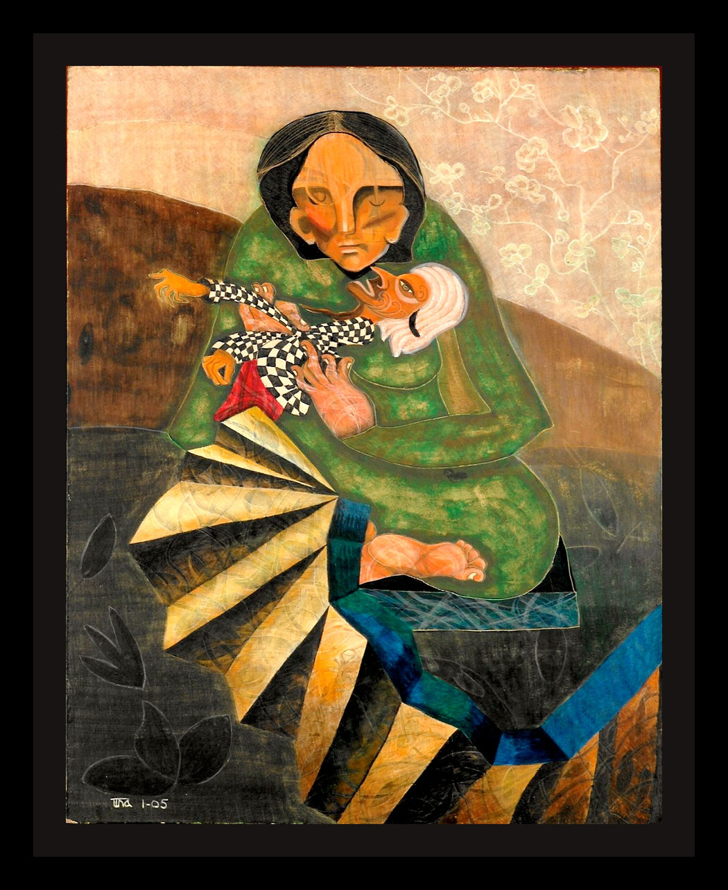 THE PUPPETEER - Size: 24x18 ins. - Medium: egg tempera    -    # egg tempera