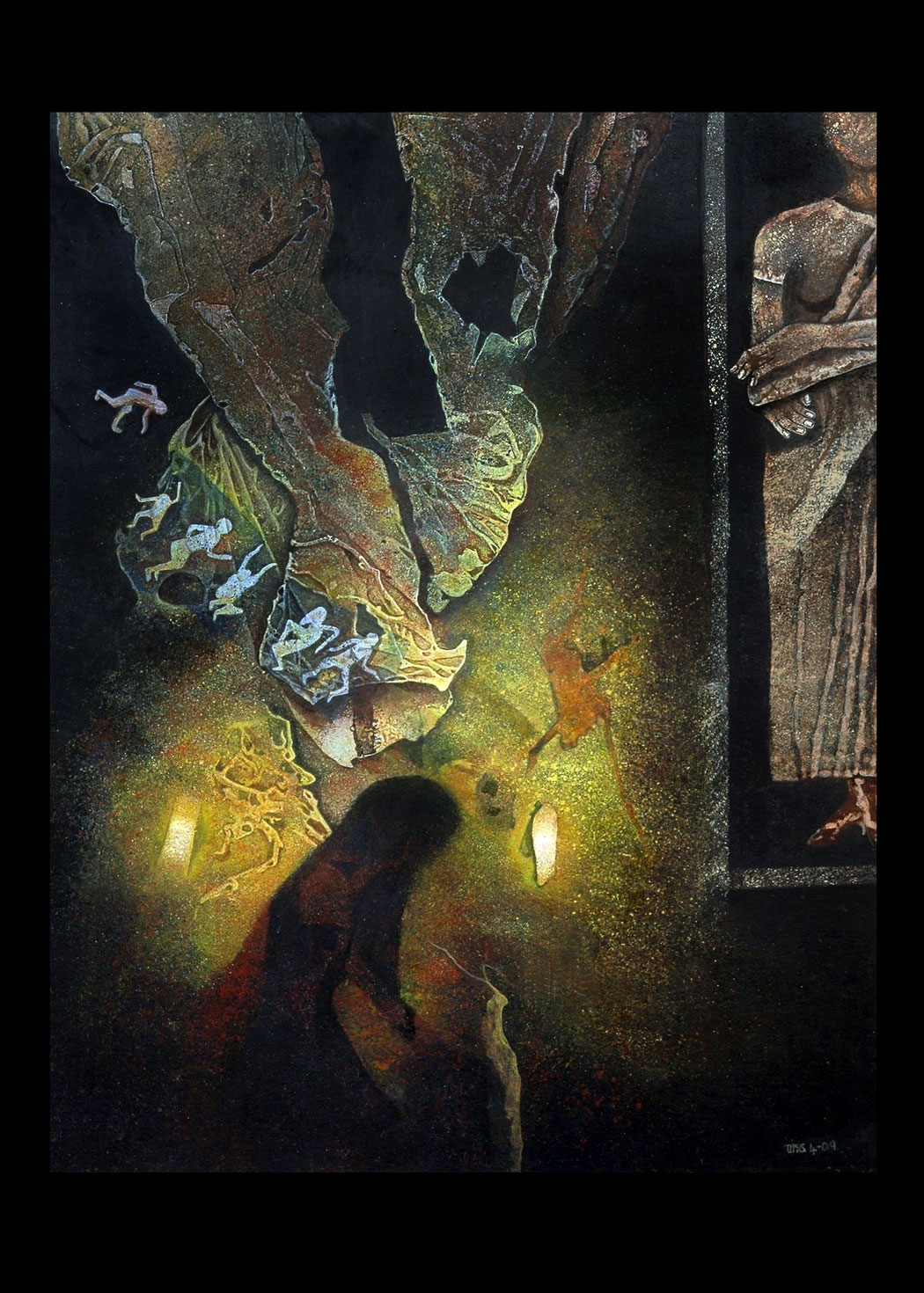THE STOREHOUSE - Size: 31x24 ins. - Medium: egg tempera on board.    -    # egg tempera