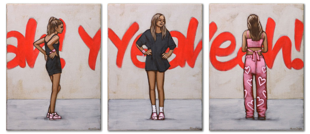 Yeah!Yeah!Yeah! (3x) | 30 x 40 cm