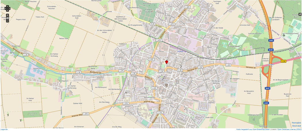 Kartenvorschau mit Lage unseres Standorts – Link zu Google Maps