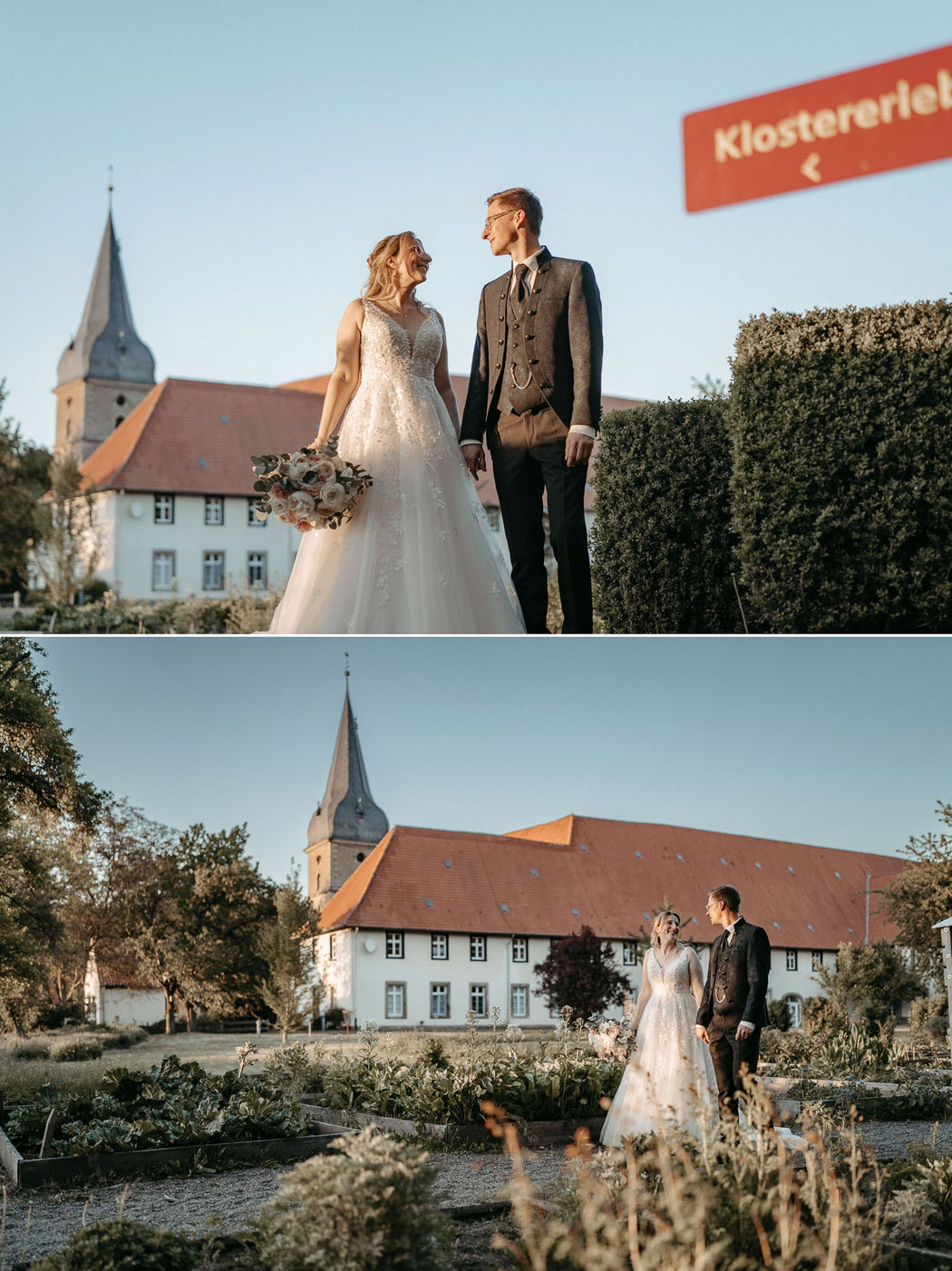 Gegenlicht-Aufnahme: Romantik pur zur Golden Hour in der Klosteranlage Wöltingerode.