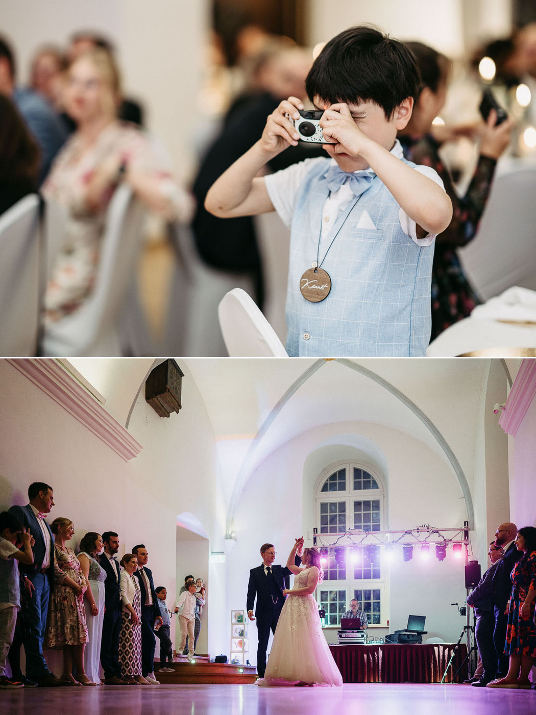 Let´s Party: Ausgelassene Hochzeitsfeier auf der Nonnenempore im Kloster Wöltingerode.