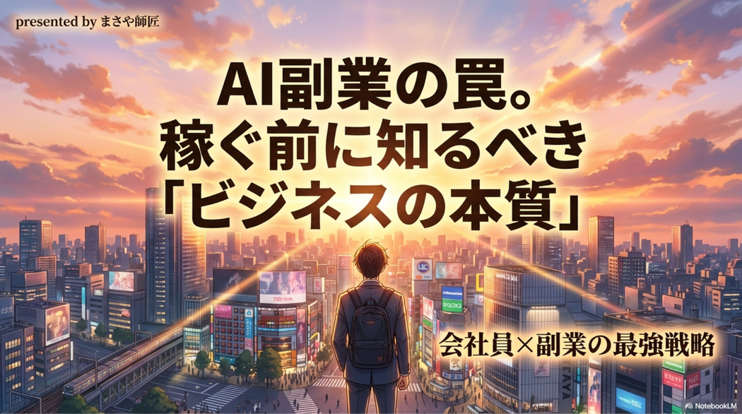 会社員をしながら副業する人に伝えたいビジネスの本質【AI副業の考え方】