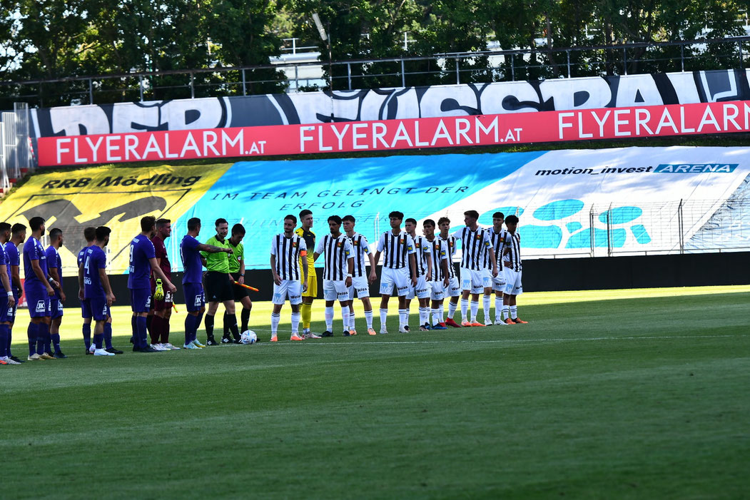 Die Jungstars der Admira spielten ihr erstes Spiel im Stadion