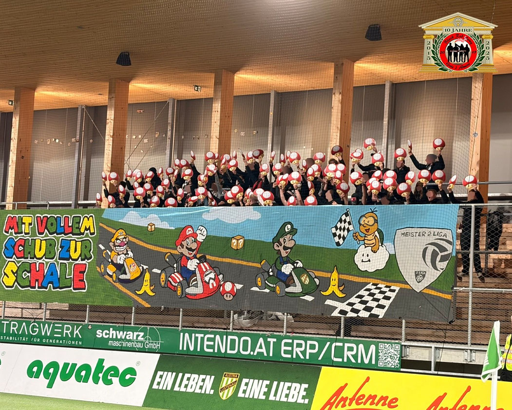 Meisterlich jedoch gaben sich schon die Fans von Admira in Lustenau