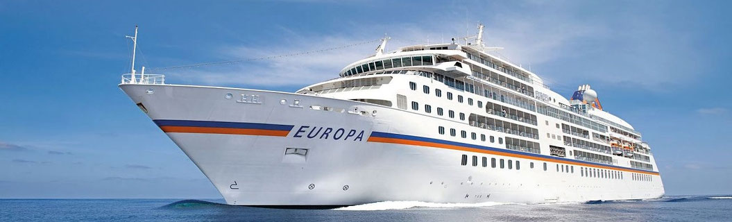 MS EUROPA von Hapag‑Lloyd – auf Kurs nach Südamerika.   Premium‑Kreuzfahrten & Weltreisen von Hapag‑Lloyd Cruises – mit persönlicher Beratung bei Reisebüro Reiselotsen, Hamburg‑Hafencity.