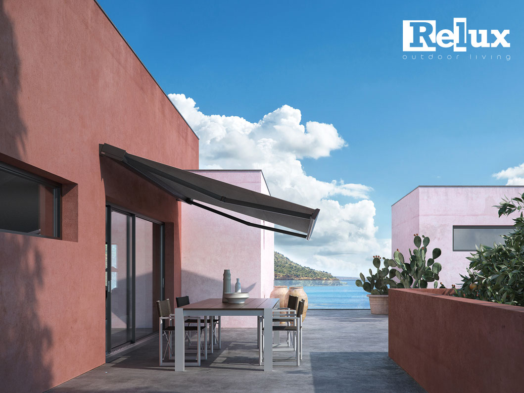 Gelenkarmmarkise, Kassettenmarkise der Marke Pratic für Terrasse oder Garten