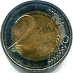 Münzen Müller - Fehlprägung BRD 2 Euro 2021 A mit Innenteil aus Eisen, Messing plattiert. Stark magnetisch.