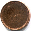 Münzen Müller - Fehlprägung - 2 Cent mit sehr starker Prägeschwäche