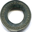 Münzen Müller - Fehlprägung BBRD 5 Euro 2017 D, Tropische Zone, nur auf Ring geprägt, wodurch der Ring breiter ist, als gewöhnlich.