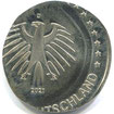 Münzen Müller - Fehlprägung BRD 5 Euro 2021 D, Polare Zone, nur auf das Innenteil / auf die Pille geprägt. 
