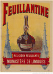 Affiche évoquant une liqueur faite à Limoges vers 1900