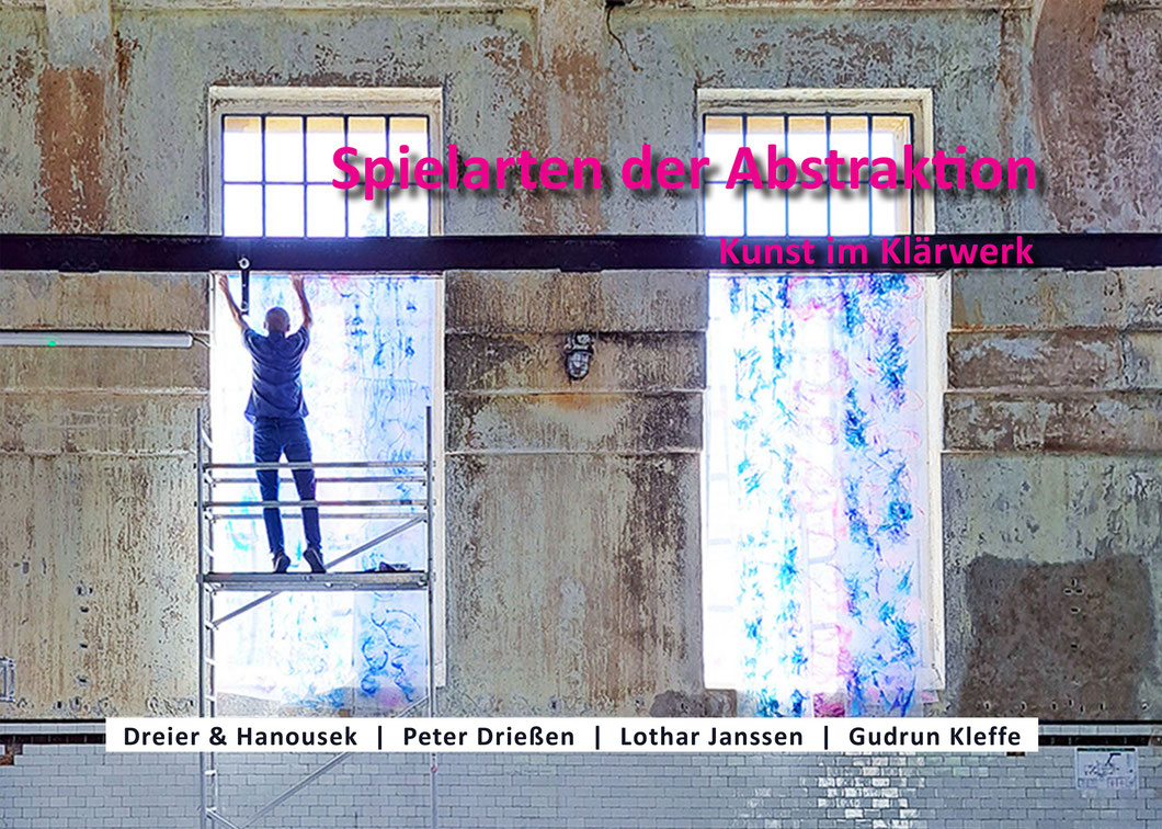 Ausstellung Spielarten der Abstraktion, teilnehmende Künstler: Dreier & Hanousek, Peter Drießen, Lothar Janssen, Gudrun Kleffe. 