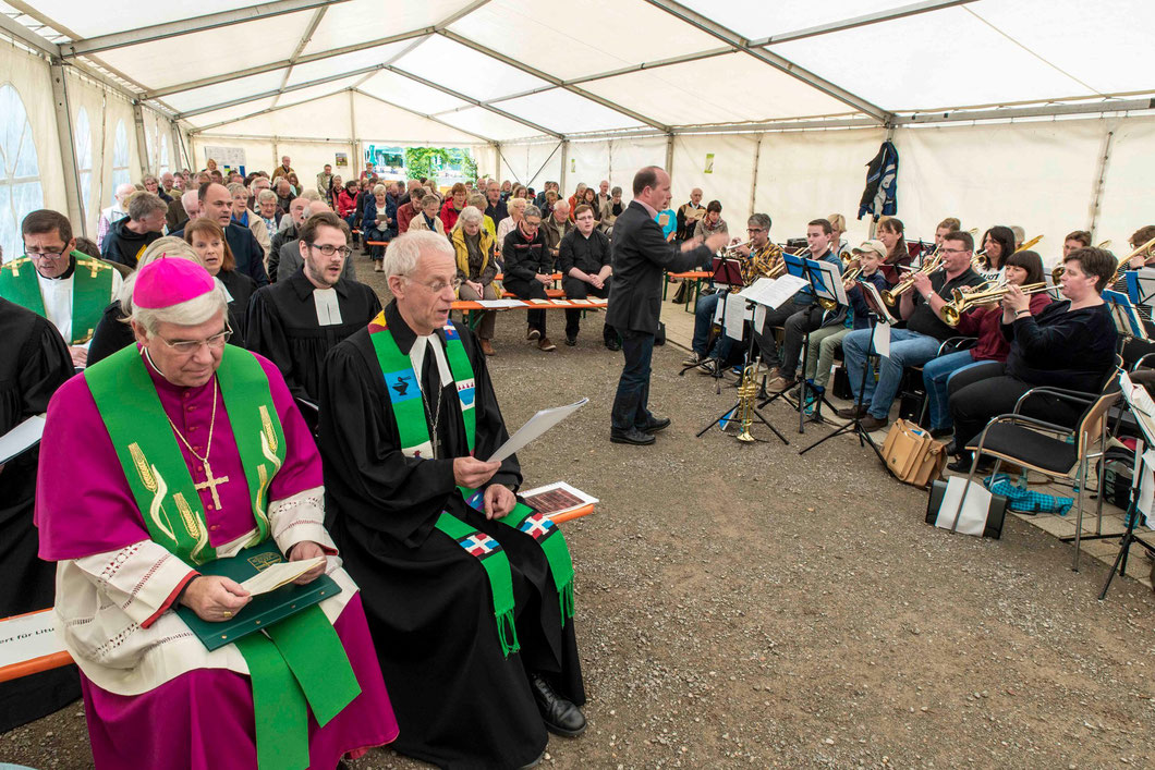 Schöpfungsgottesdienst mit Weihbischof Karlheinz Diez und Propst Helmut Wöllenstein (Foto: Karl-Günter Balzer)