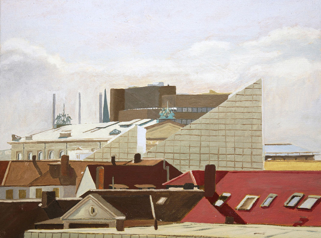 Stephan Weißflog, Hannover, Opernhaus, Ölmalerei, Oilpainting, contemporary painting