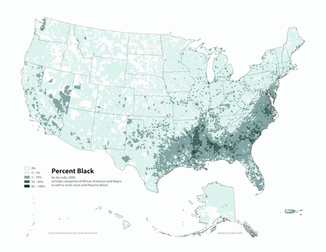 Black Civilization of the USA / Like you ascertain & observe and study on the Portrayal is on the East Coast of the (US ) the most Black people in America by Population