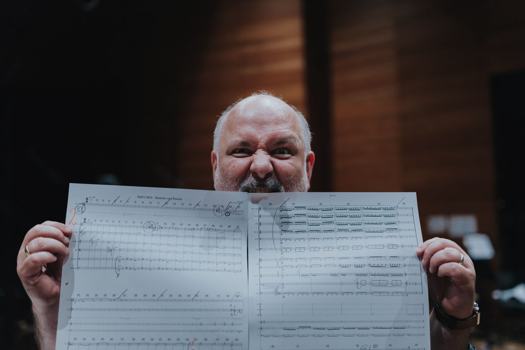 Ali N. Askin - a very happy composer at the end of the recording session.