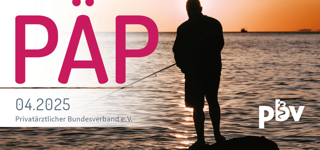 titel der päp 04 2025 ein angler am meer bei sonnenuntergang
