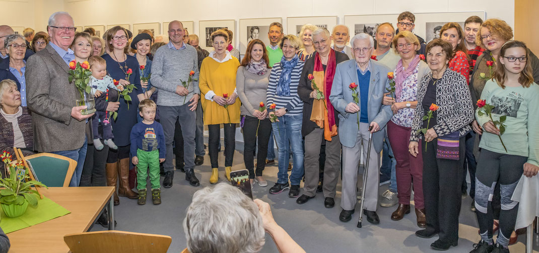 Die Zühlsdorfer Gesichter - Vernissage am 10.3.2019 (Foto: Reinhard Musold)