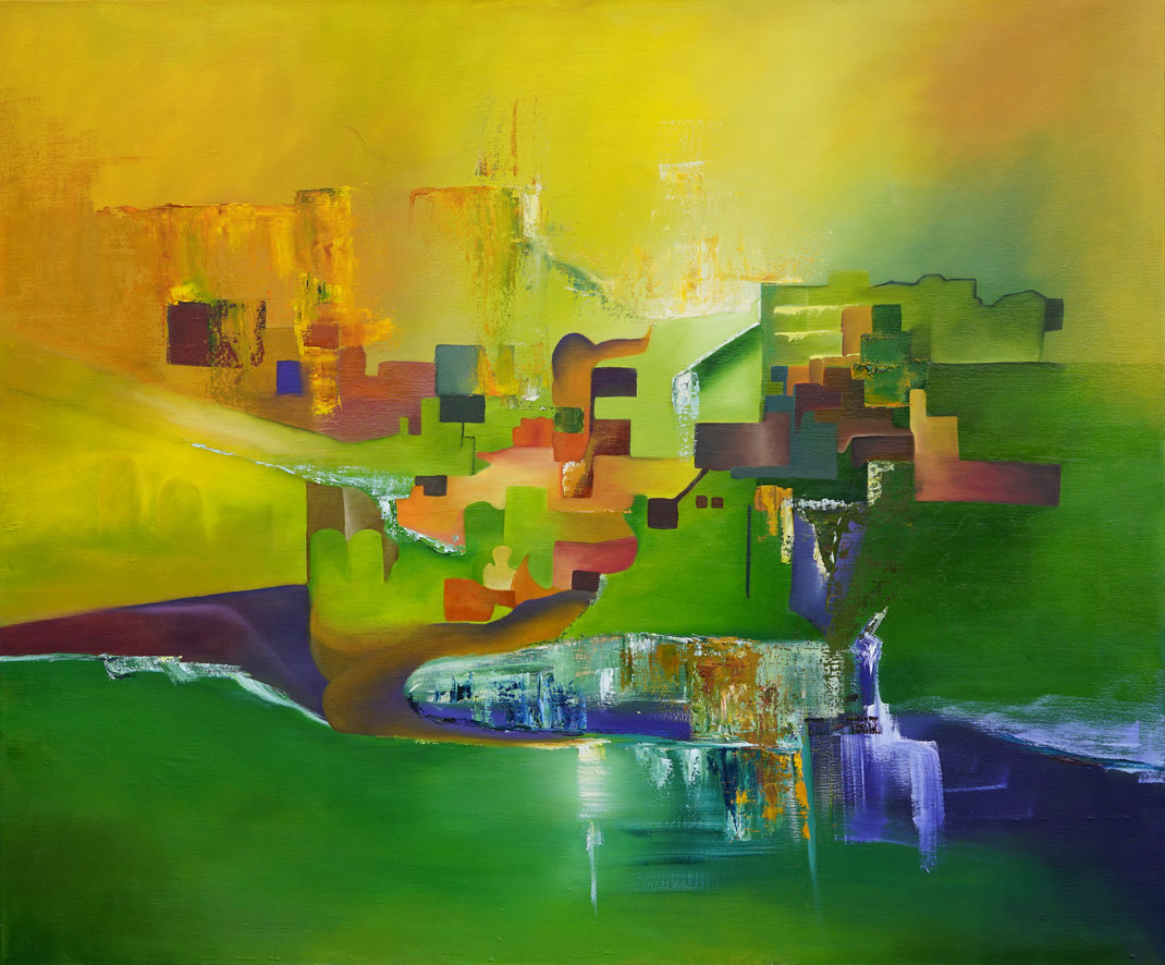 Olie op doek 120 x 100 cm