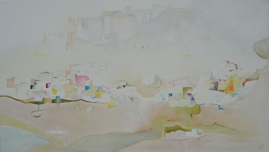 Olie op doek 120 x 50 cm