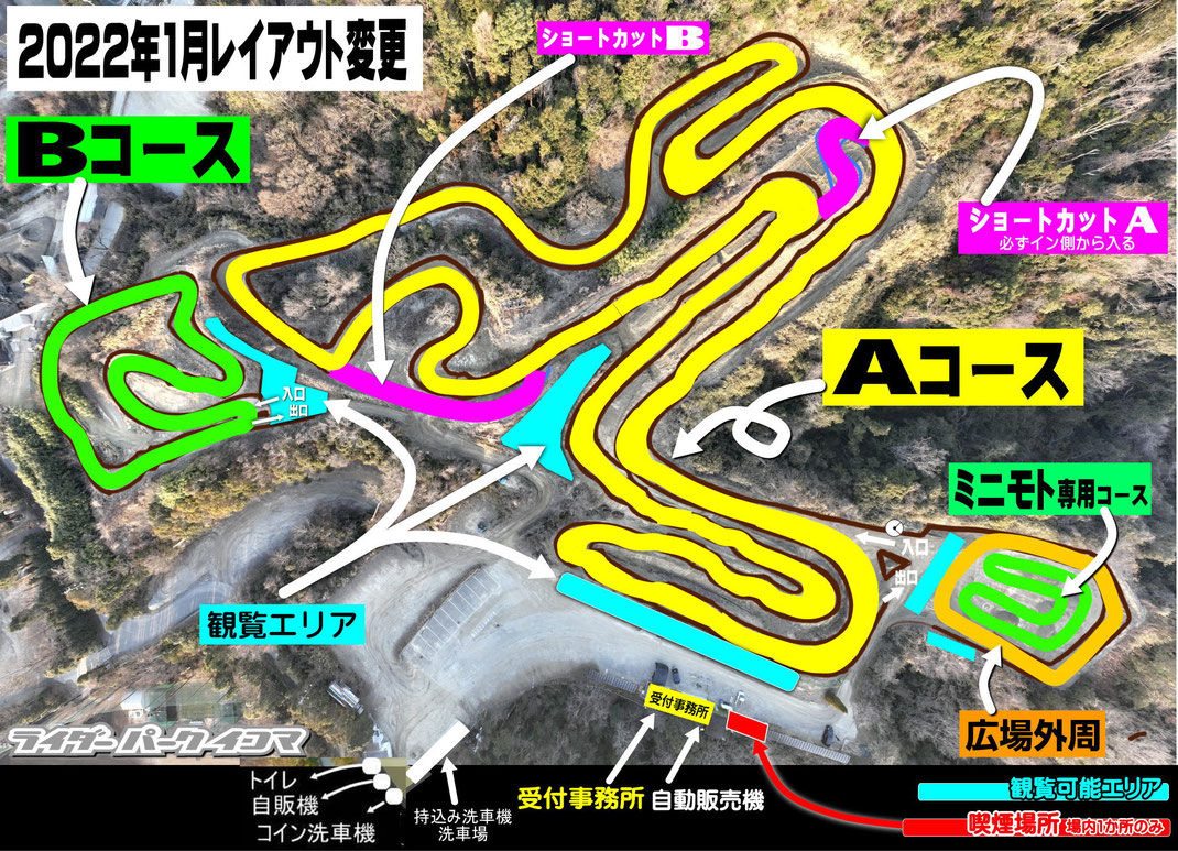 コースレイアウト Riderpark ページ