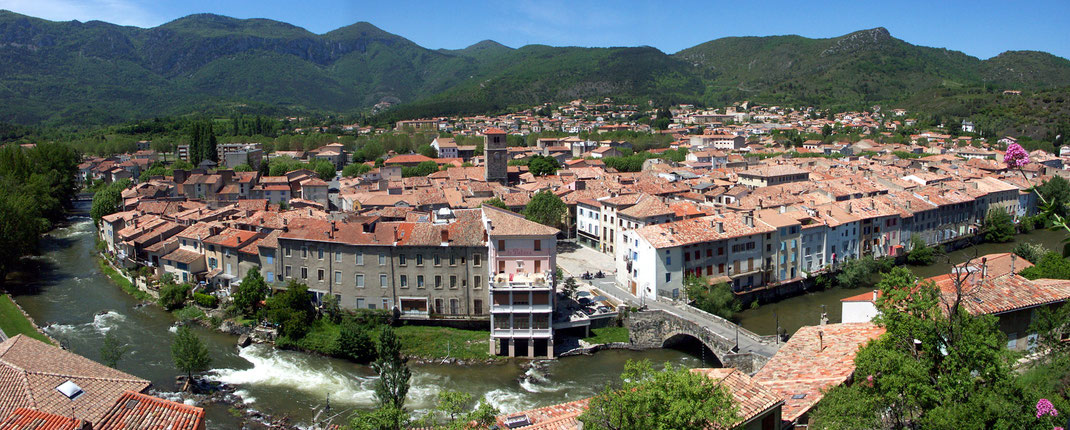 Ville de Quillan - vue du Château