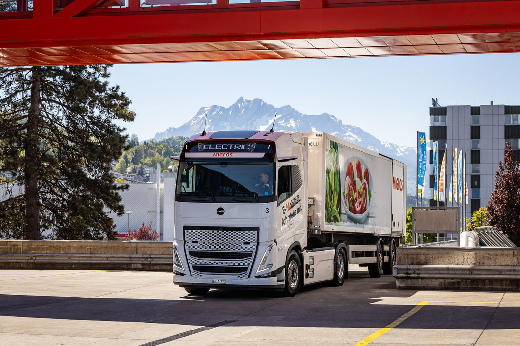 Neuer E-Truck der Migros Luzern