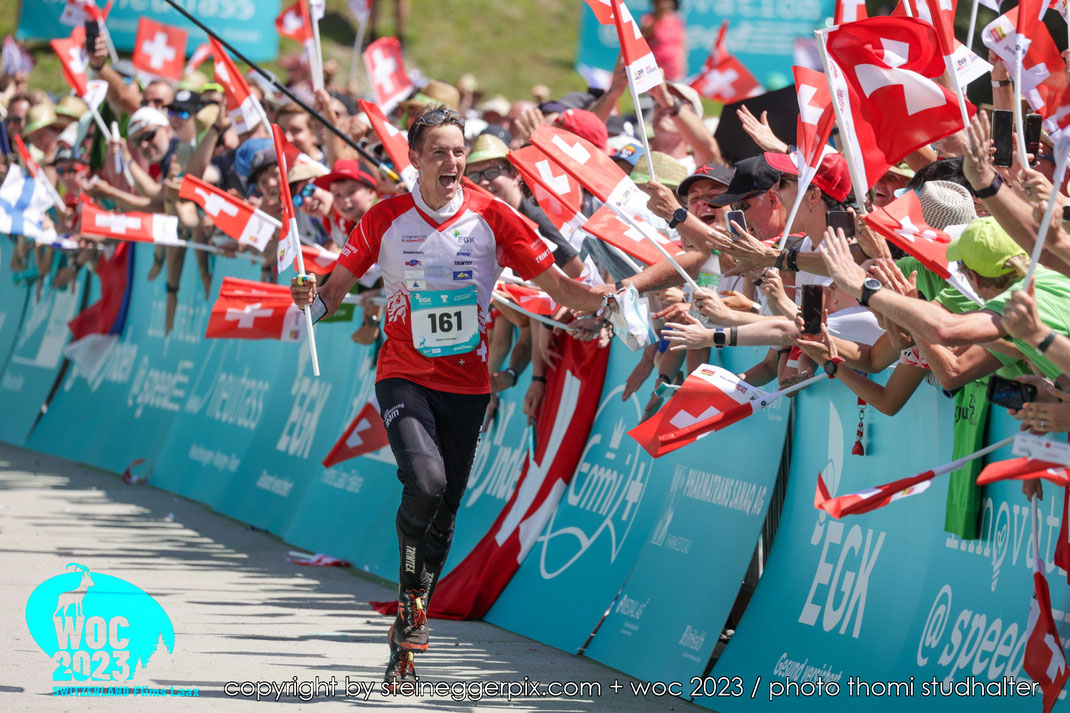 Matthias Kyburz, SUI, captured during the Middle Distance Final