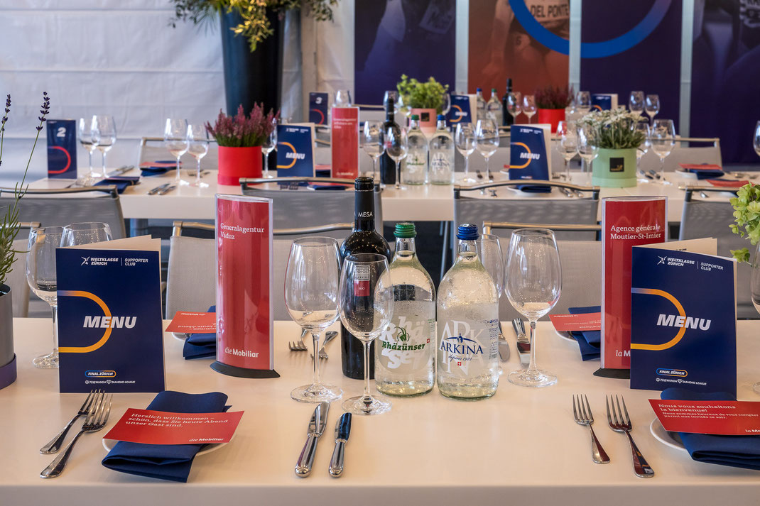 Migros Catering Services GMZ: VIP-Zelte Weltklasse Zürich