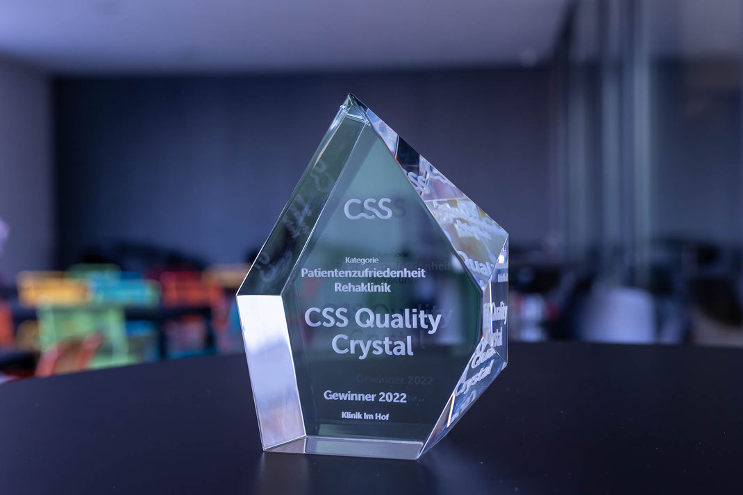 Die begehrte Trophäe CSS Quality Crystal