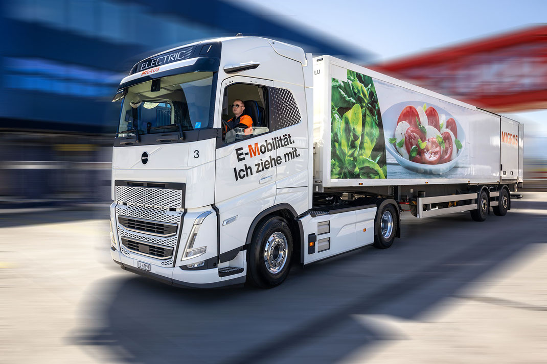 Neuer E-Truck der Migros Luzern