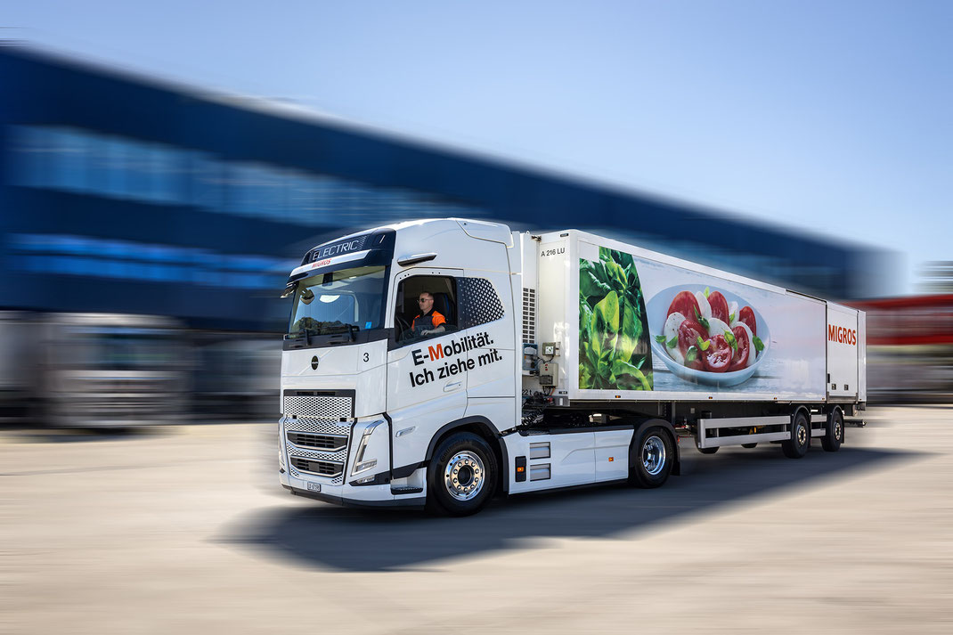 Neuer E-Truck der Migros Luzern