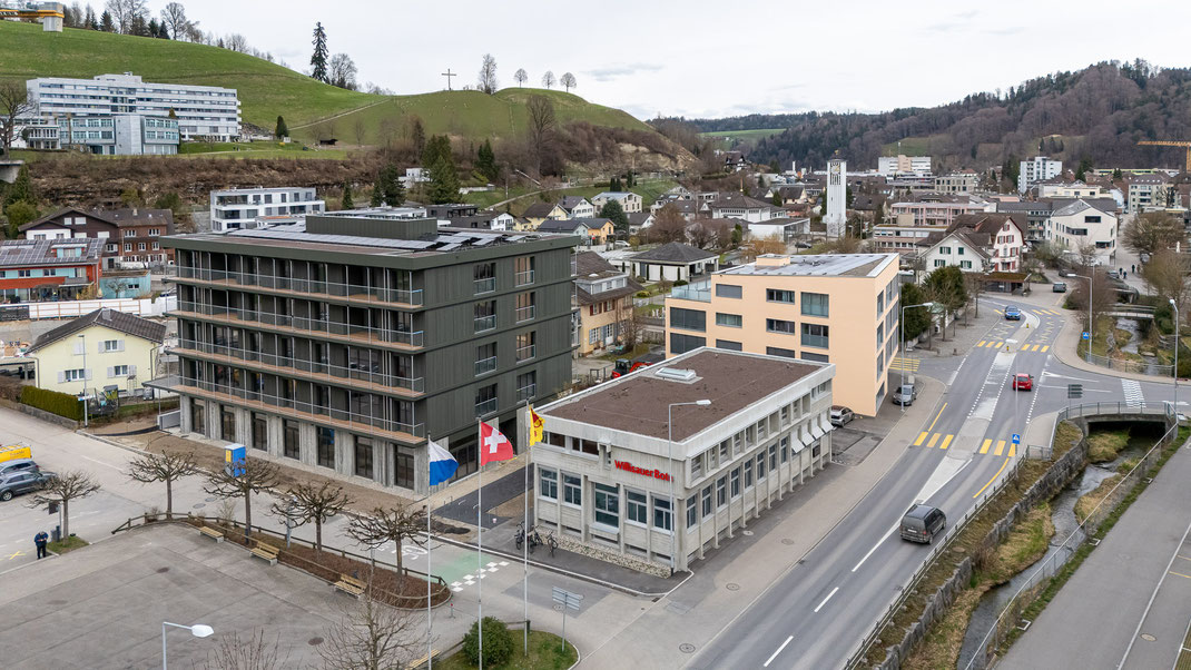 Neubau und Totalsanierung Am Viehmarkt Willisau (SWS Medien, Redaktion Willisauer Bote, SoBZ, KESB)