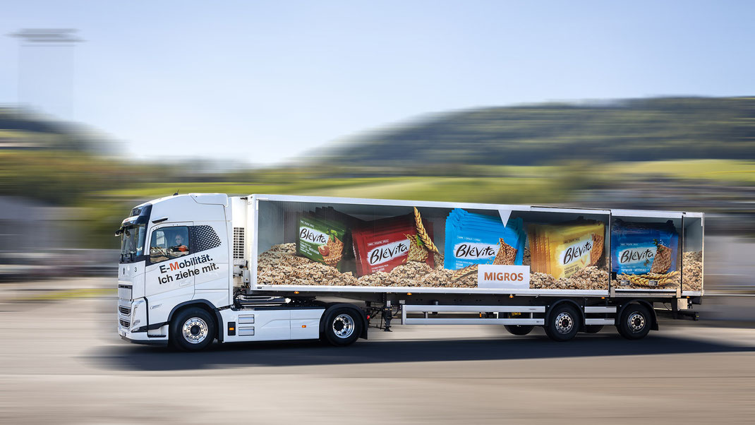 Neuer E-Truck der Migros Luzern