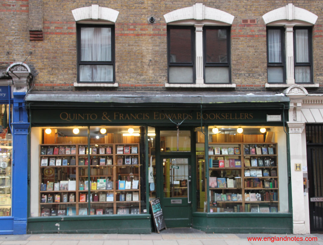 Die besten Buchläden in London: Quinto & Francis Edwards Booksellers