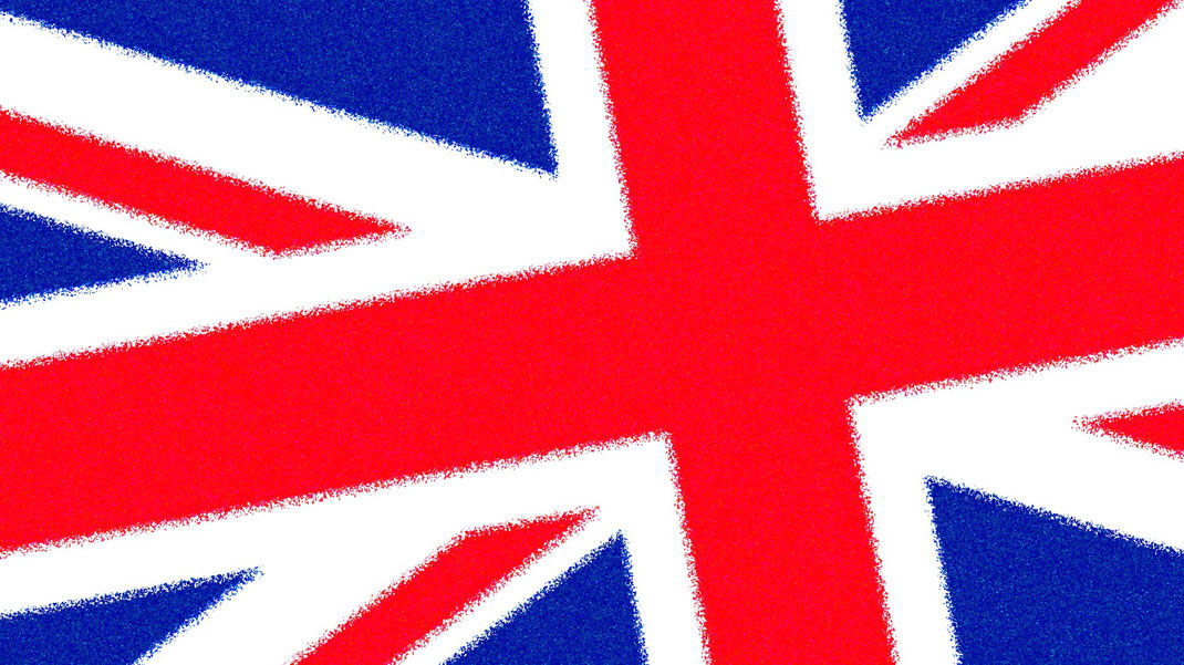 Geschichte der britischen Flagge Union Jack Ansicht der britischen Flagge