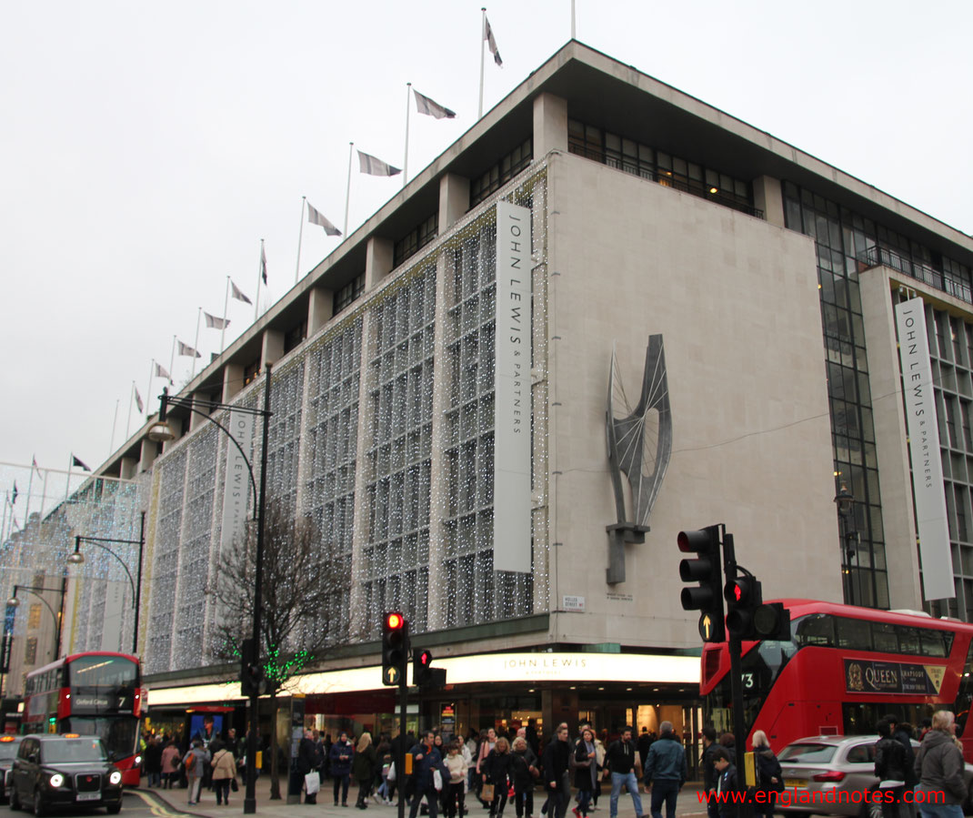 London Shopping Tipps: Die besten Kaufhäuser und Einkaufszentren in London - John Lewis