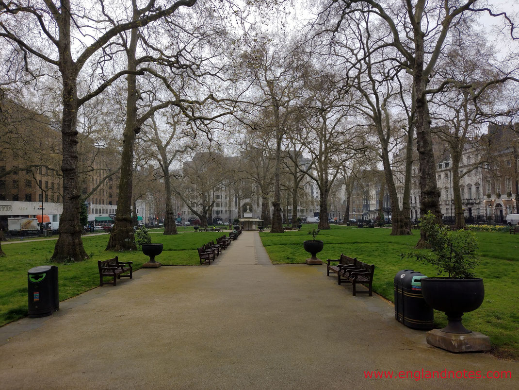 Sehenswürdigkeiten und Geschichte im Londoner Stadtviertel Mayfair: Berkeley Square, Grosvenor Square