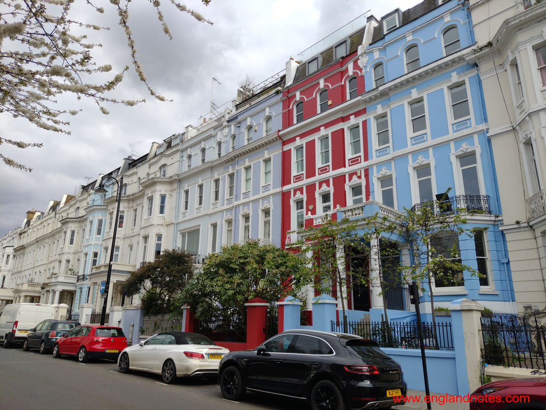 Sehenswürdigkeiten und Attraktionen im Londoner Stadtviertel Notting Hill