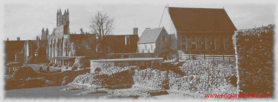 Sehenswürdigkeiten und Reisetipps Canterbury, England: Die Ruinen der Abtei St. Augustines Abbey