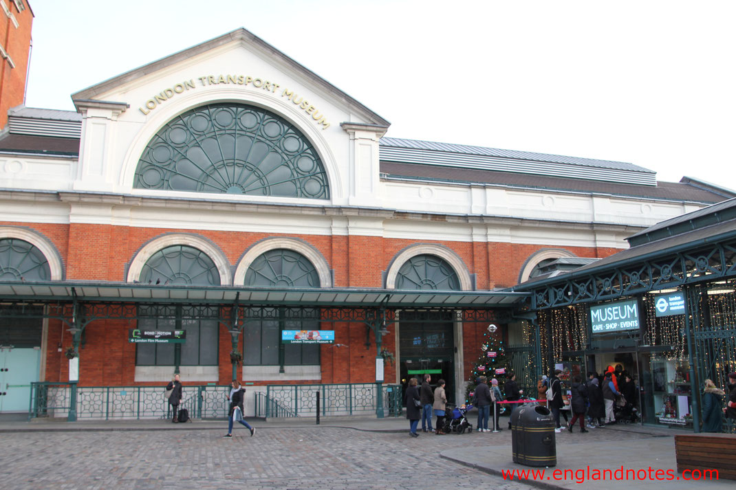 Sehenswürdigkeiten und Reisetipps London Transport Museum in Covent Garden