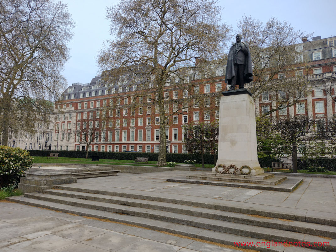 Sehenswürdigkeiten und Geschichte im Londoner Stadtviertel Mayfair: berühmte Persönlichkeiten, Statue von Franklin D. Roosevelt