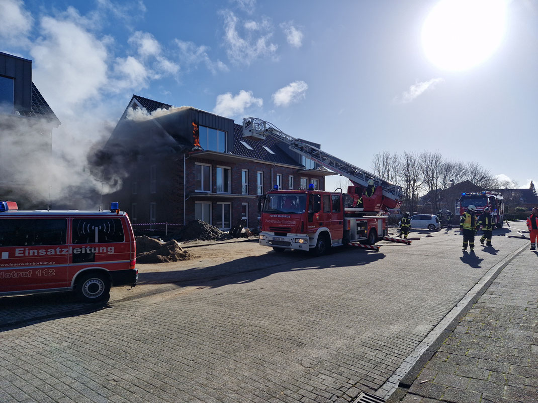 Hoher Schaden an Wohnhaus auf Borkum kurz vor Fertigstellung. Foto: Tobias Schulze