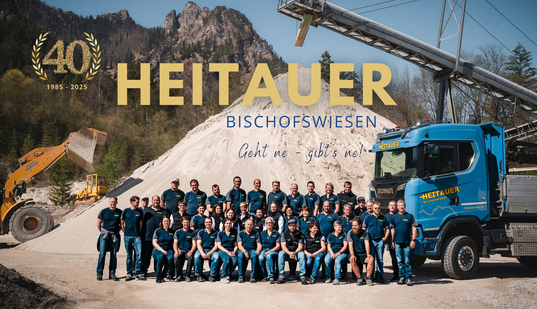 40 Jahre Fa. Bernhard Heitauer, Jubiläum, Bischofswiesen, 2026, Team, Fuhrunternehmen