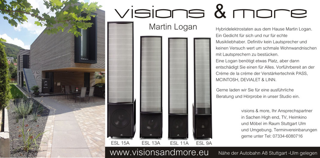 Martin Logan Visions More Home Media Solutions Stuttgart Um