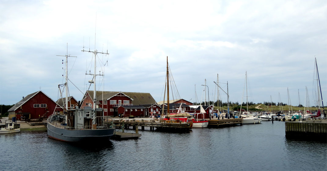 Sehenswürdigkeiten Ålbæk: Der Fischerhafen an der Ostsee.