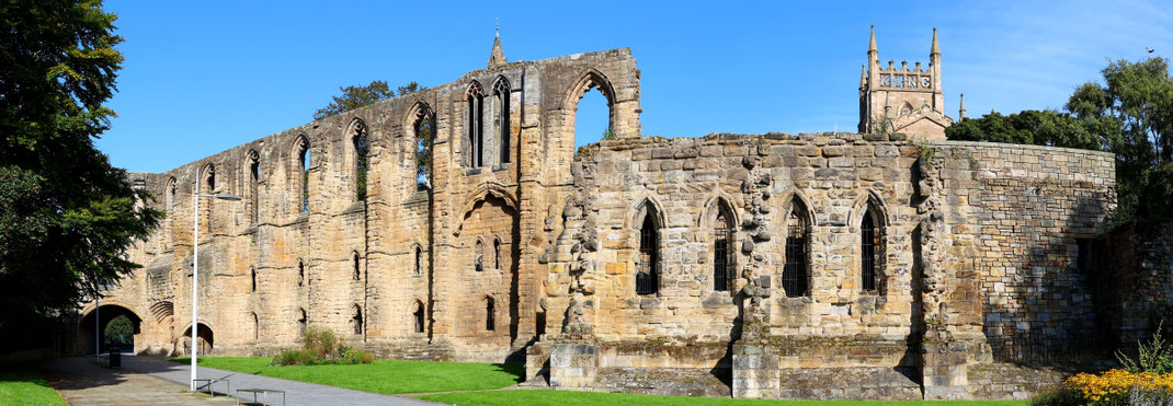 Schottlands Schlösser: Die Ruinen des Dunfermline Palace erzählen von der glorreichen Zeit der ältesten Stadt Schottlands.