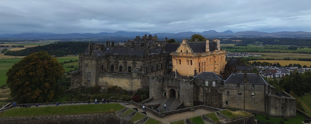 Sehenswürdigkeiten Stirlingshire: Das Stirling Castle war der Stammsitz der schottischen und englischen Könige aus der Familie Stewart.