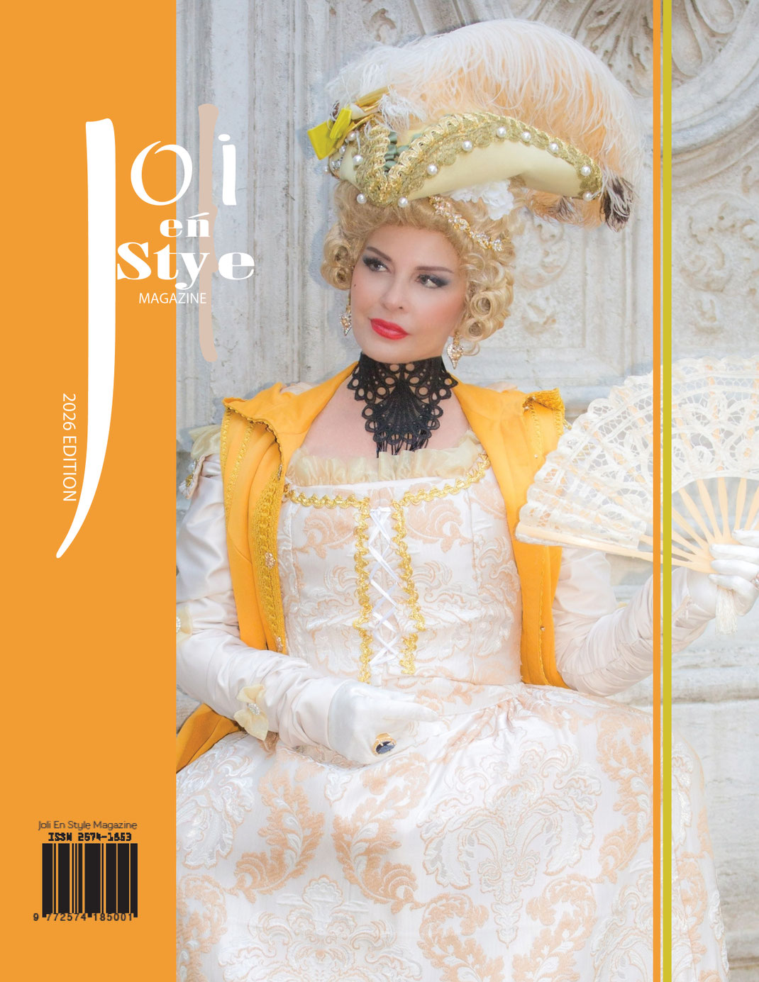 Joi eń Stye MAGAZIN Ausgabe Januar 2026 - Cover-Foto - @Isabella Rich (Venedig) - Foto: Reimond @herrweding.de